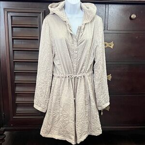 J. Jill Light Taupe Quilted Jacket M